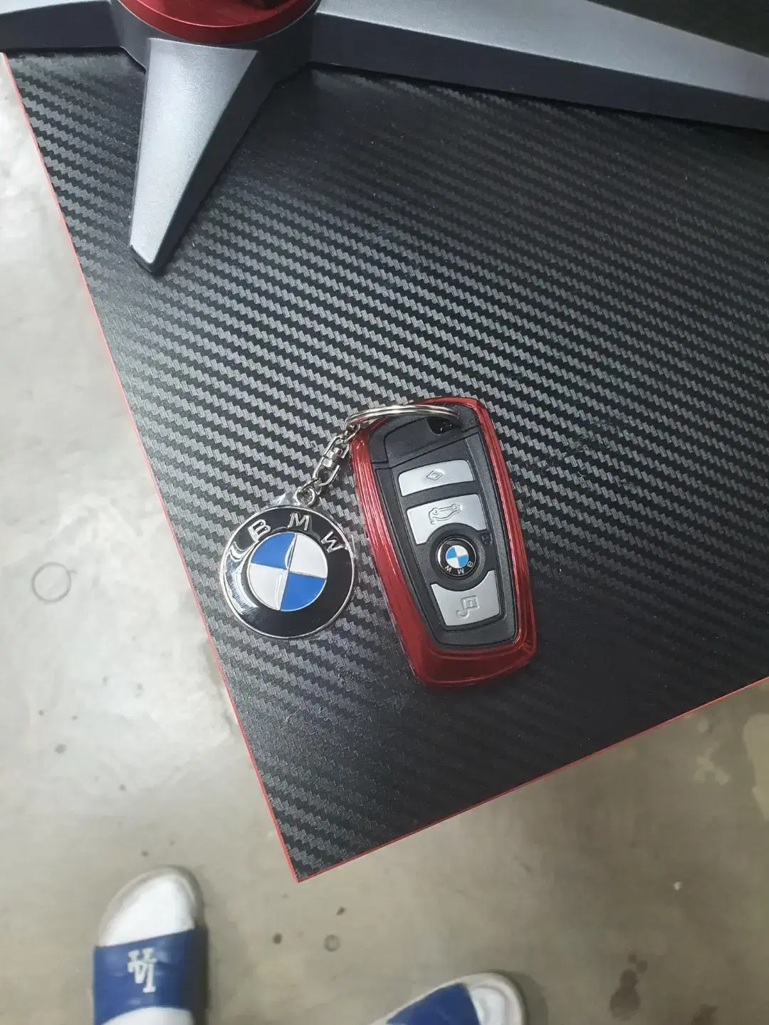 [새상품] BMW 순정형 키링 로고 열쇠고리 선물용 판촉물 판매합니다.